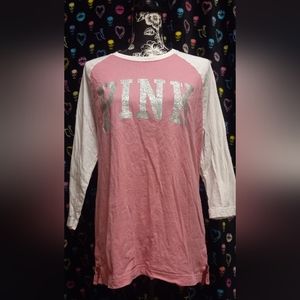 #6 VS Pink 3/4 Sleeve Tee🥰